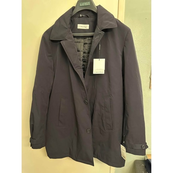 Calvin Klein Mens Water-Repellent Black Coat - Picture 1 of 6